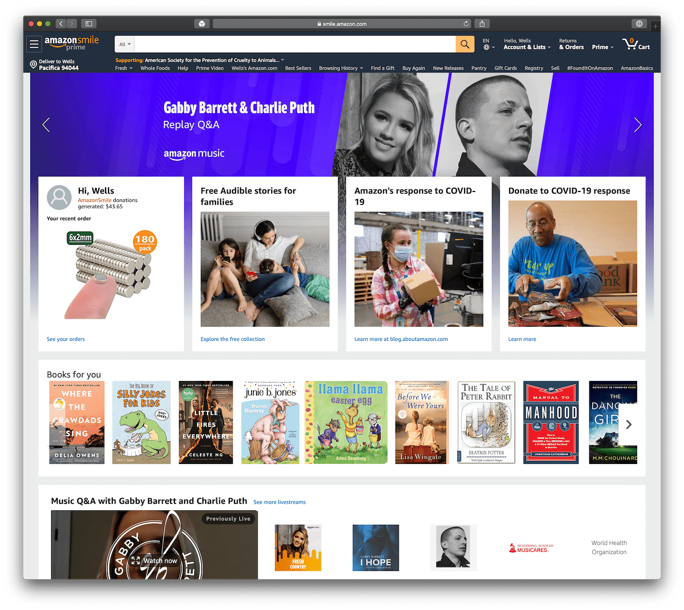 amazon.com homepage before